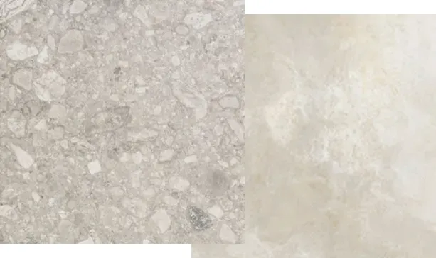 a white marble floor and a white marble floor