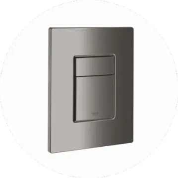 a square light switch on a white background